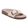 Birkenstock Madrid Big Buckle Natural Leather Patent High-Shine Light Rose -Birkenstock Shop 1029421