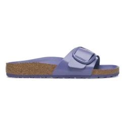 Birkenstock Madrid Big Buckle Natural Leather Patent High Shine Purple Dusk -Birkenstock Shop 1029422 side