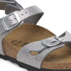 Birkenstock Rio Kids Birko-Flor Sparkling Light Silver -Birkenstock Shop 1029423 detail 1