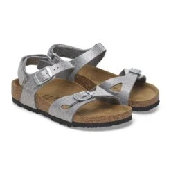 Birkenstock Rio Kids Birko-Flor Sparkling Light Silver -Birkenstock Shop 1029423 pair