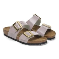 Birkenstock Sydney Luxe Buckle Birko-Flor Patent Patent Faded Purple -Birkenstock Shop 1029431 pair