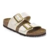 Birkenstock Sydney Luxe Buckle Birko-Flor Graceful Pearl White