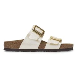 Birkenstock Sydney Luxe Buckle Birko-Flor Graceful Pearl White -Birkenstock Shop 1029463 side
