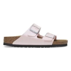 Birkenstock Arizona Birko-Flor Embossed Saffiano Iridescent Light Rose -Birkenstock Shop 1029500 side