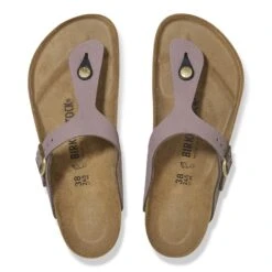 Birkenstock Gizeh Nubuck Leather Faded Purple -Birkenstock Shop 1029504 top