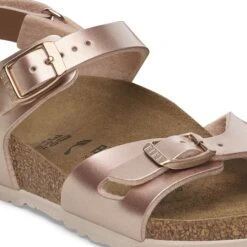 Birkenstock Rio AS Kids Birko-Flor Electric Metallic Copper -Birkenstock Shop 1029530 detail 1