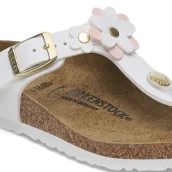 Birkenstock Gizeh Flowers Kids Birko-Flor White -Birkenstock Shop 1029532 detail 1