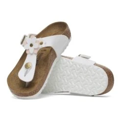 Birkenstock Gizeh Flowers Kids Birko-Flor White -Birkenstock Shop 1029532 sole
