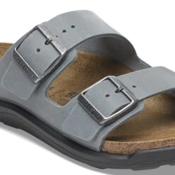 Birkenstock Arizona Crosstown Women Oiled Leather Basalt Gray -Birkenstock Shop 1029557 detail 1