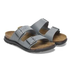 Birkenstock Arizona Crosstown Women Oiled Leather Basalt Gray -Birkenstock Shop 1029557 pair
