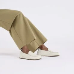 Birkenstock Utti Suede Leather Antique White -Birkenstock Shop 1029563 f look f