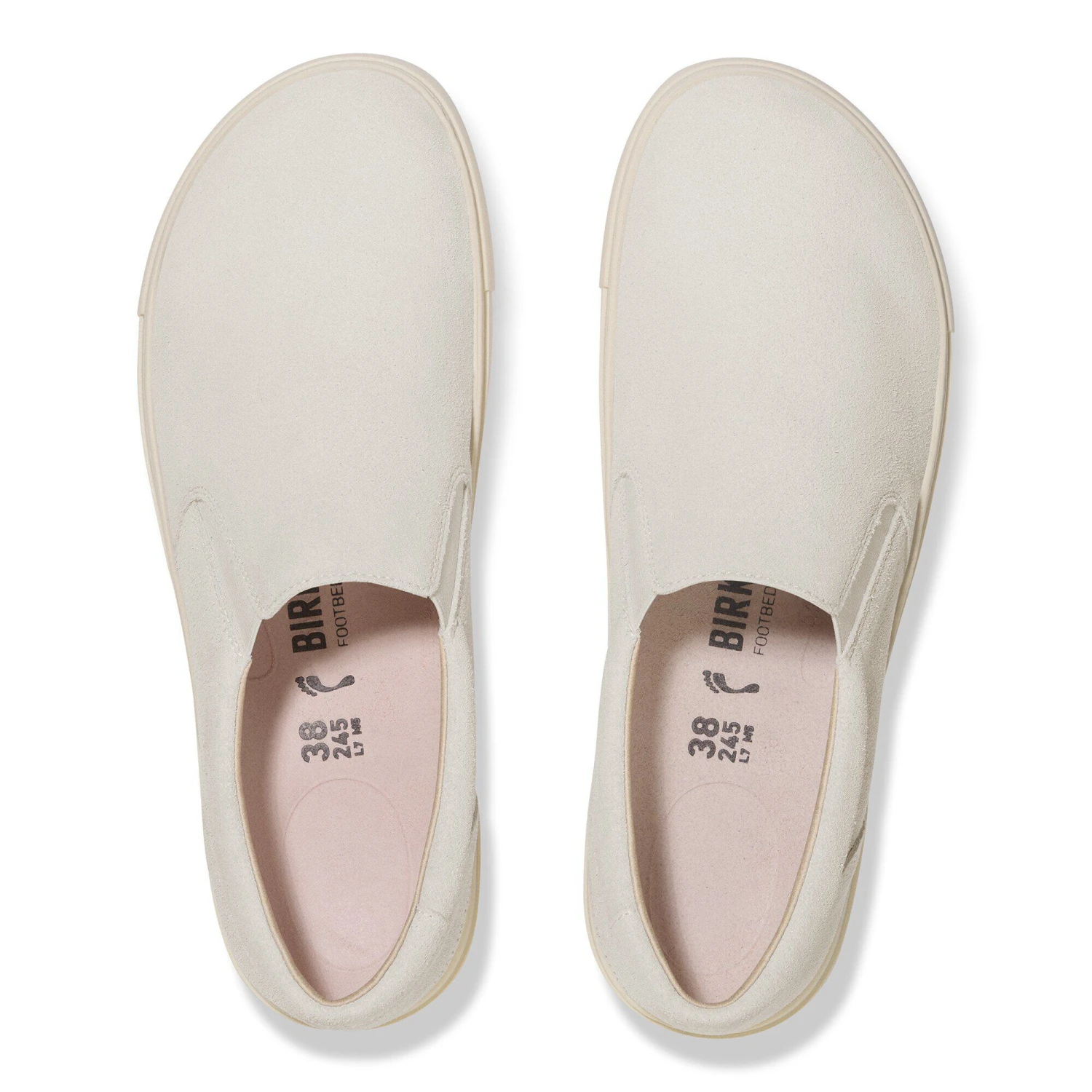 Birkenstock Oswego Suede Leather Antique White 2 Birkenstock Oswego Suede Leather Antique White - Image 2