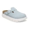 Boston Chunky Suede Leather Baby Blue