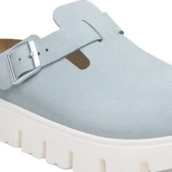 Boston Chunky Suede Leather Baby Blue -Birkenstock Shop 1029585 detail 1