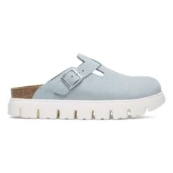 Boston Chunky Suede Leather Baby Blue -Birkenstock Shop 1029585 side