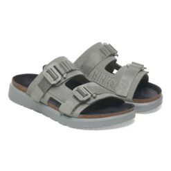 Birkenstock Shinjuku 2 Strap Leather-Textile Pure Sage -Birkenstock Shop 1029630 pair