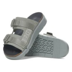 Birkenstock Shinjuku 2 Strap Leather-Textile Pure Sage -Birkenstock Shop 1029630 sole