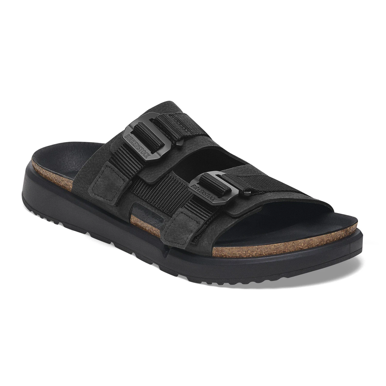 Birkenstock Shinjuku 2 Strap Leather-Textile Black 1 Birkenstock Shinjuku 2 Strap Leather-Textile Black
