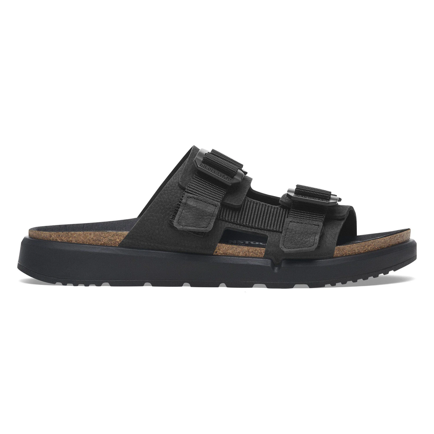 Birkenstock Shinjuku 2 Strap Leather-Textile Black 3 Birkenstock Shinjuku 2 Strap Leather-Textile Black - Image 3