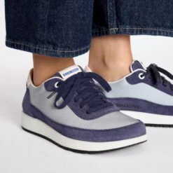 Birkenstock Honnef City Leather-Textile Indigo Blue -Birkenstock Shop 1029656 f closeup f