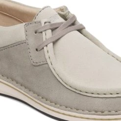 Birkenstock Pasadena Suede Leather Stone Coin/White -Birkenstock Shop 1029659 detail 1