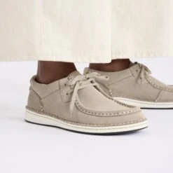 Birkenstock Pasadena Suede Leather Taupe -Birkenstock Shop 1029671 f closeup f