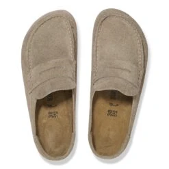 Birkenstock Naples Wrapped Suede Leather Taupe -Birkenstock Shop 1029675 top