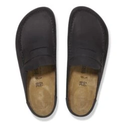 Birkenstock Naples Wrapped Oiled Leather Black -Birkenstock Shop 1029711 top