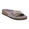 Birkenstock Madrid Hammered Big Buckle Natural Leather Patent High-Shine Faded Purple