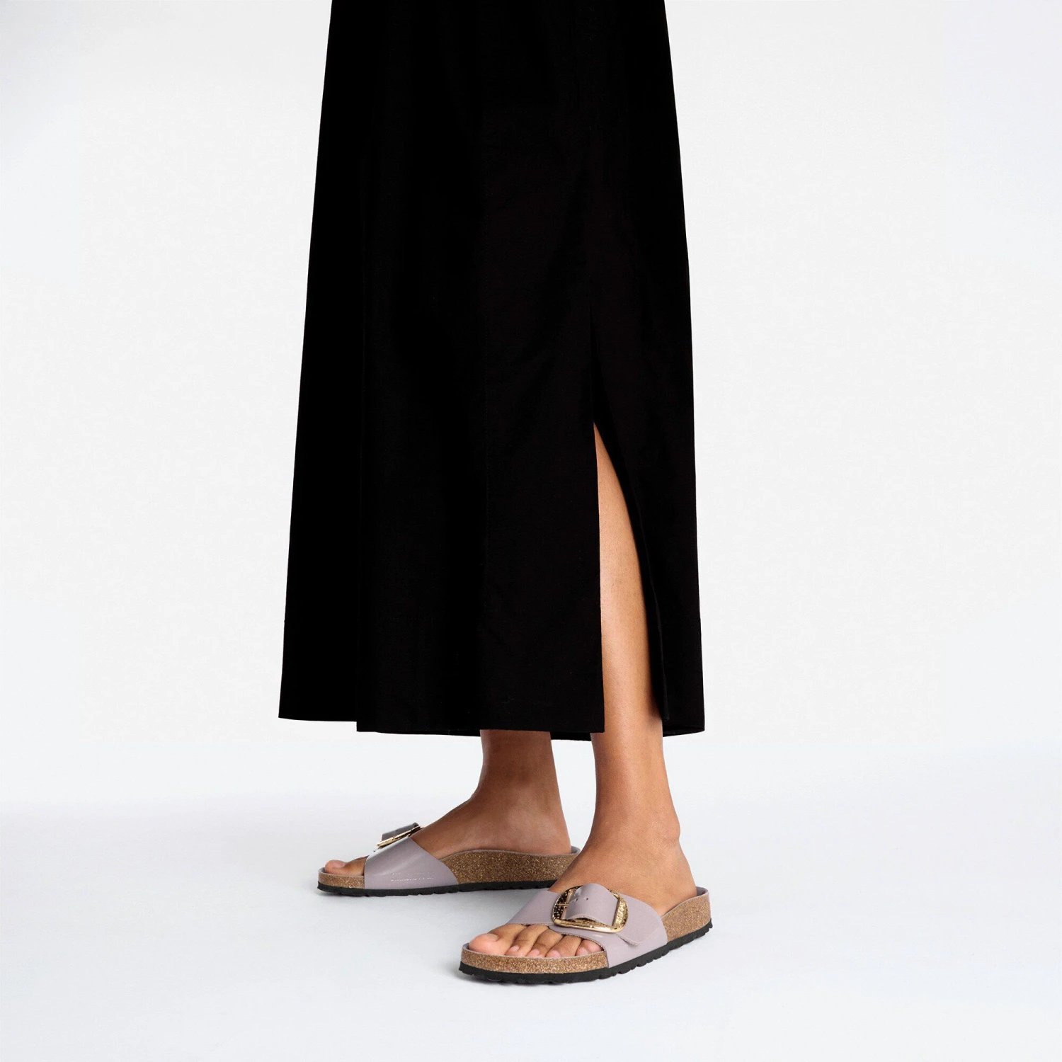 Birkenstock Madrid Hammered Big Buckle Natural Leather Patent High-Shine Faded Purple 6 Birkenstock Madrid Hammered Big Buckle Natural Leather Patent High-Shine Faded Purple - Image 6