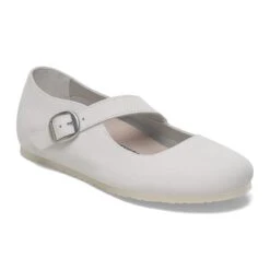 Birkenstock Tracy Nubuck Leather Antique White