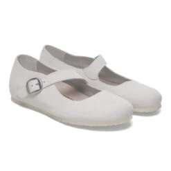 Birkenstock Tracy Nubuck Leather Antique White -Birkenstock Shop 1029772 pair