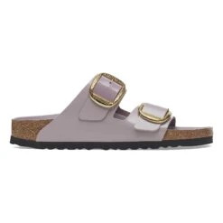 Birkenstock Arizona Hammered Big Buckle Natural Leather Patent High-Shine Faded Purple 10 Birkenstock Arizona Hammered Big Buckle Natural Leather Patent High-Shine Faded Purple -Birkenstock Shop 1029784 side