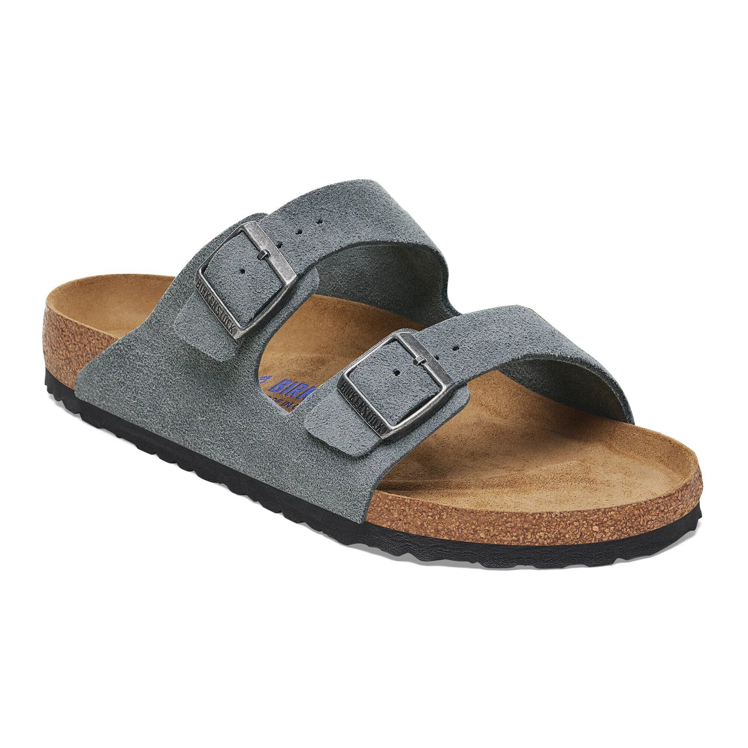 Birkenstock Arizona Soft Footbed Suede Leather Basalt Gray 1 Birkenstock Arizona Soft Footbed Suede Leather Basalt Gray