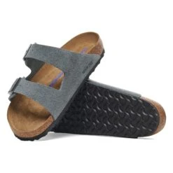 Birkenstock Arizona Soft Footbed Suede Leather Basalt Gray 9 Birkenstock Arizona Soft Footbed Suede Leather Basalt Gray -Birkenstock Shop 1029790 sole