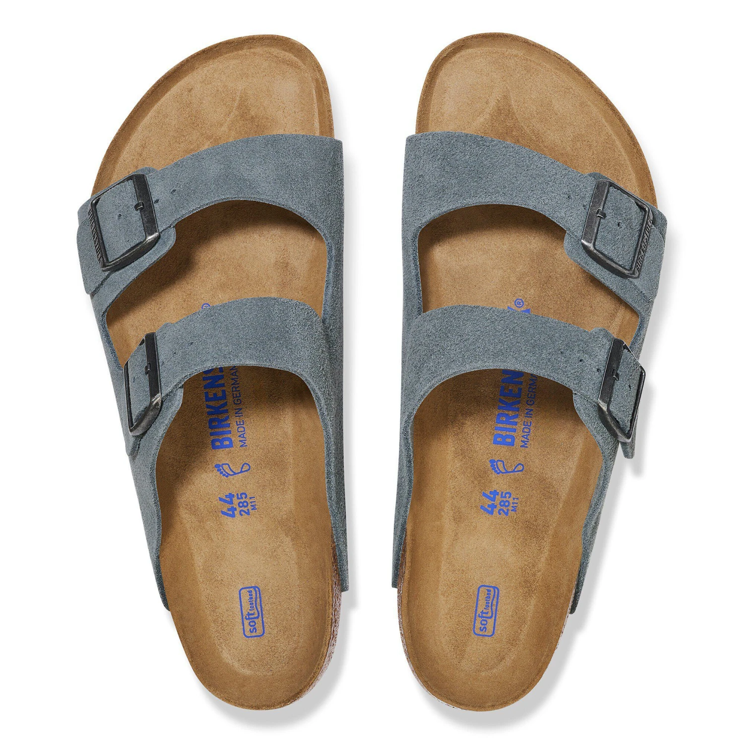 Birkenstock Arizona Soft Footbed Suede Leather Basalt Gray 2 Birkenstock Arizona Soft Footbed Suede Leather Basalt Gray - Image 2