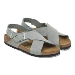 Birkenstock Tulum Nubuck-Suede Leather Pure Sage -Birkenstock Shop 1029795 pair