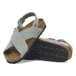 Birkenstock Tulum Nubuck-Suede Leather Pure Sage -Birkenstock Shop 1029795 sole