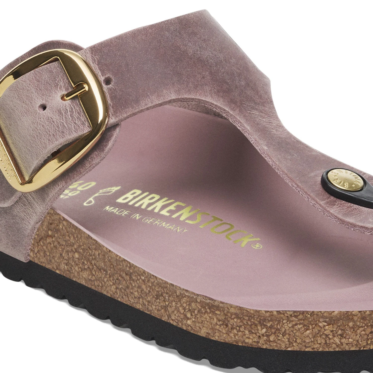 Birkenstock Gizeh Big Buckle Oiled Leather Lavender 8 Birkenstock Gizeh Big Buckle Oiled Leather Lavender - Image 8