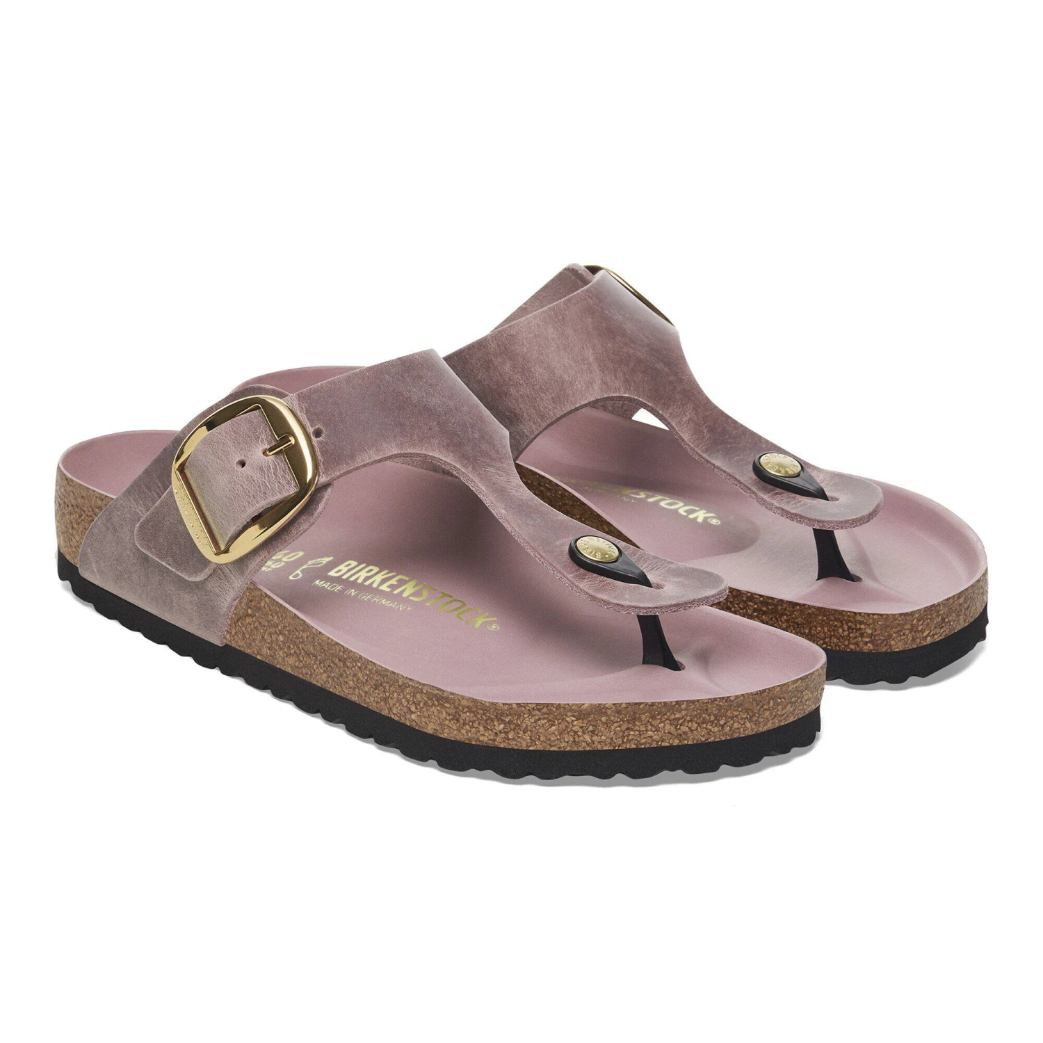 Birkenstock Gizeh Big Buckle Oiled Leather Lavender 7 Birkenstock Gizeh Big Buckle Oiled Leather Lavender - Image 7