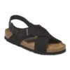 Birkenstock Tulum Soft Footbed Nubuck-Suede Leather Black -Birkenstock Shop 1029814