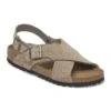Birkenstock Tulum Soft Footbed Nubuck-Suede Leather Taupe