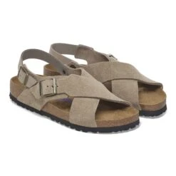 Birkenstock Tulum Soft Footbed Nubuck-Suede Leather Taupe -Birkenstock Shop 1029840 pair