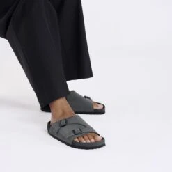 Birkenstock Zürich Suede Leather Charcoal 11 Birkenstock Zürich Suede Leather Charcoal -Birkenstock Shop 1029970 f look f