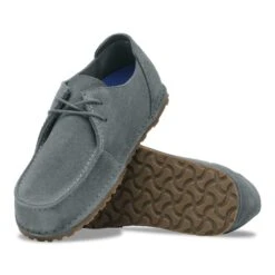 Birkenstock Utti Lace Suede Leather Basalt Gray -Birkenstock Shop 1030035 sole