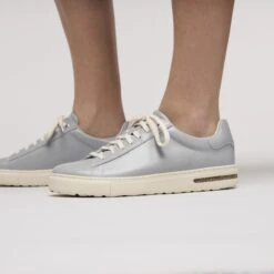 Birkenstock Bend Low Natural Leather Patent Stone Coin -Birkenstock Shop 1030043 f closeup f