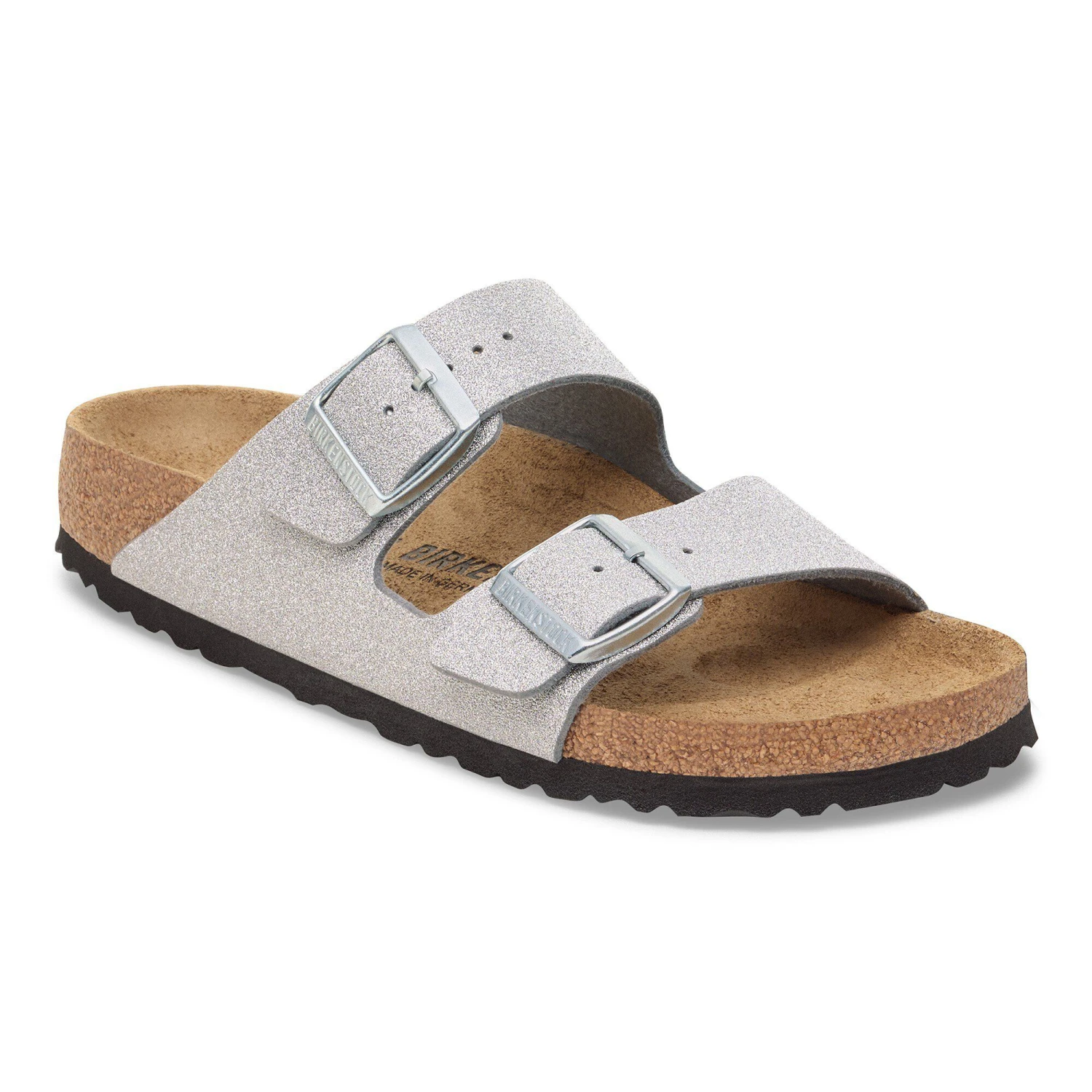 Birkenstock Arizona Synthetics Shiny Glitter Silver 1 Birkenstock Arizona Synthetics Shiny Glitter Silver
