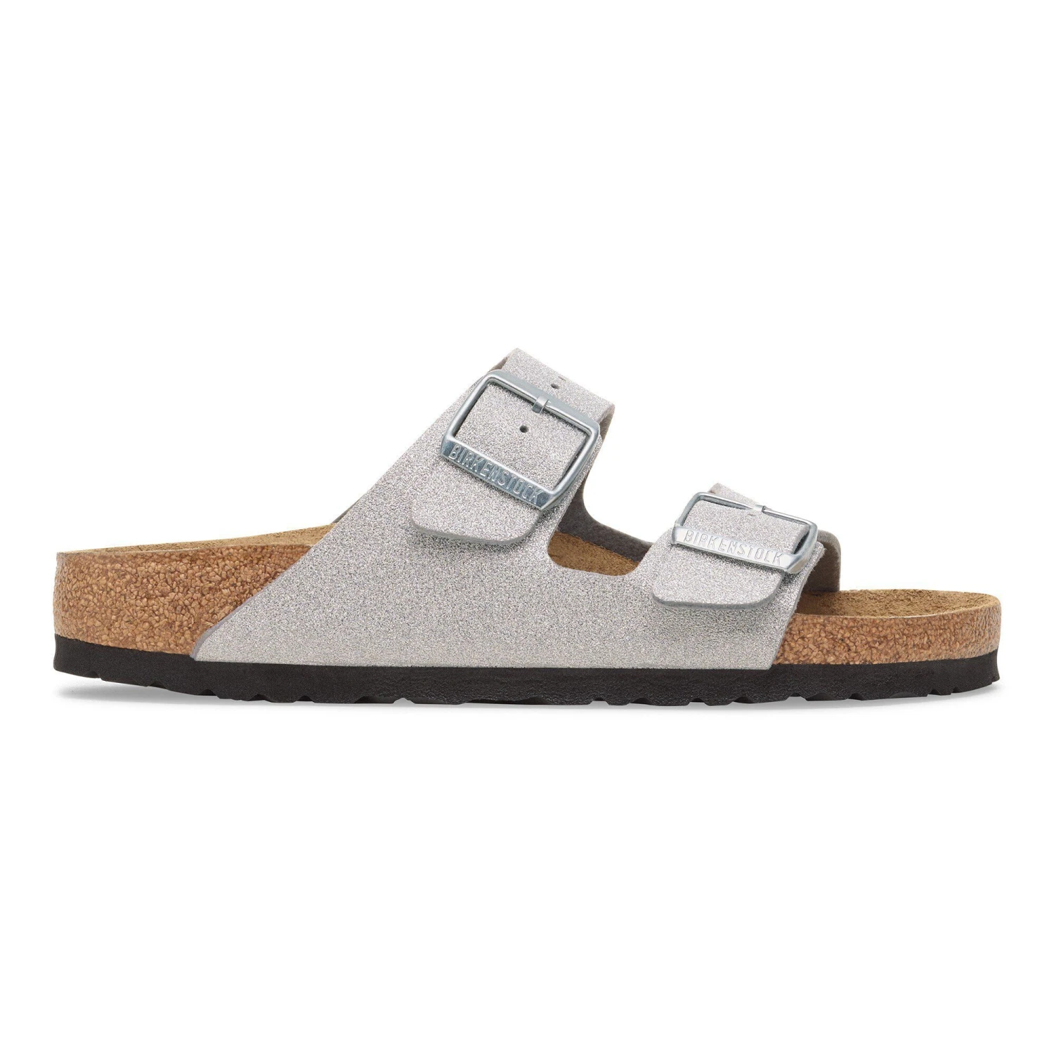 Birkenstock Arizona Synthetics Shiny Glitter Silver 3 Birkenstock Arizona Synthetics Shiny Glitter Silver - Image 3
