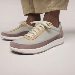 Birkenstock Honnef City Leather-Textile Faded Purple/Antique White -Birkenstock Shop 1030122 f closeup f