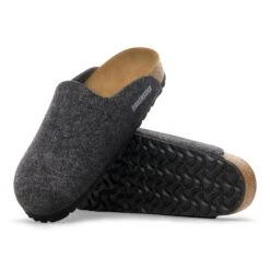 Birkenstock Amsterdam Wool Felt Anthracite -Birkenstock Shop 1030165 sole